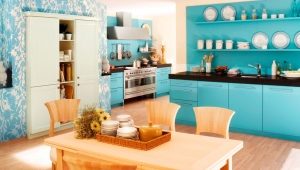  Kitchen design with walls of bright colors