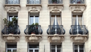  Wrought iron balconies