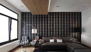 Reka bentuk dinding di ruang tamu: idea reka bentuk moden