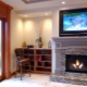  TV over the fireplace in the interior