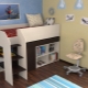  Children's loft bed with working area