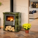  Fireplace stove with hob