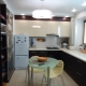  Kitchen design area of ​​7 square meters. mwith fridge